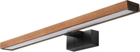 BRILAGI-LED Kúpeľňové osvetlenie zrkadla 3v1 WOODY MIRROR LED/12W/230V 60 cm IP44 čierna/dub