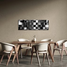 Obraz - Kocky (s hodinami) (90x30 cm)