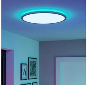 Eglo 901473-LED RGBW St. kúpeľ. svietidlo ROVITO-Z 16,8W/230V pr.50 cm IP44 biela EG901473