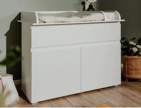 Skrinka s prebaľovacím pultom Image, biela%