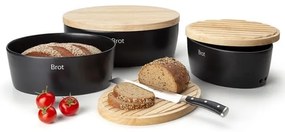 Continenta C3732 - Chlebník 13,5x36 cm čierna/béžová