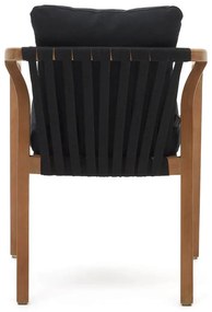 Záhradná stolička laret čierna MUZZA