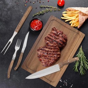 Sada steakových príborov a dosky 15 ks