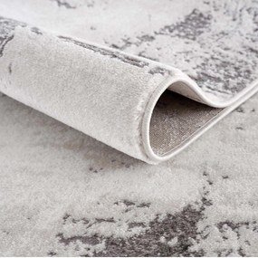 Dekorstudio Moderný okrúhly koberec CHIC 176 - sivý Priemer koberca: 120cm