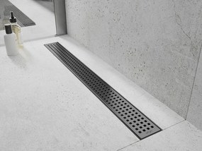 Mexen Flat, lineárny podlahový žľab 60 cm, M08, grafitová matná, 1E25060-15