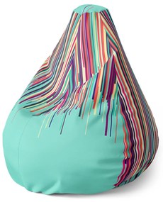 Sablio Sedací vak Pear Stekajúca farba - 70 x 95 x 15 cm