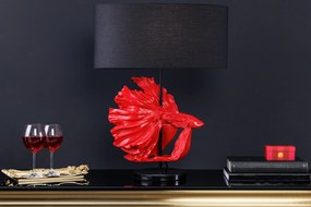 Stolná lampa ryba Crowntail 65cm čierna červená