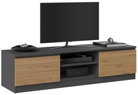 TV stolík Malwa 140 cm antracit/dub artisan
