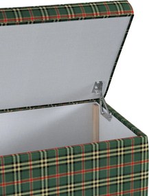 Truhlica čalúnená farba produktu zelená látka vzorované