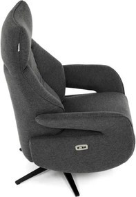 Polohovacie kreslo sivé, elektrické TV-B3973 GREY2