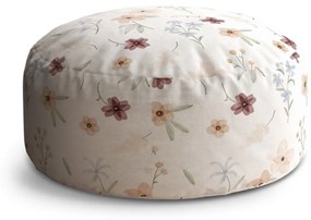 Sablio Taburet Circle Romantické kvety: 38x48 cm