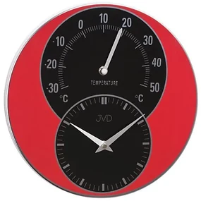 Nástenné hodiny s teplomerom JVD HW 35.1 30cm