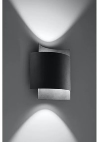 Čierne nástenné svietidlo Nice Lamps Forgmi