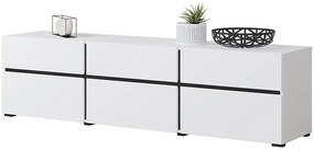 TV stolík Cross 3k3s Biela/Čierna 41