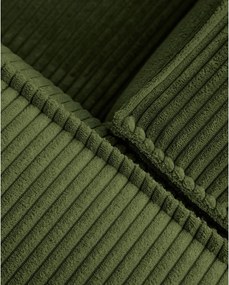 Zelená menčestrová pohovka 240 cm Blok – Kave Home