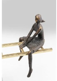 Balance dekorácia čierna/zlatá