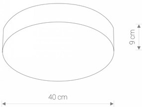 ARENA GRAPHITE LED 10180, ø40 cm (pôvodné ID 6727)