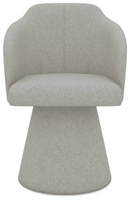 Svetlosivé čalúnené jedálenské kreslo Kanoa – Makamii
