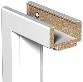 Regulovaná zárubňa 70L 100-140 biela