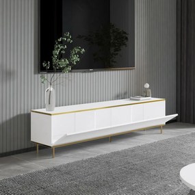 Imaj Biely a zlatý TV stojan