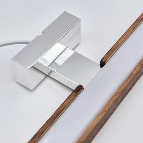 Brilagi-LED Kúpeľňové osvetlenie zrkadla WOODY MIRROR LED/15W/230V IP44 dub/chro