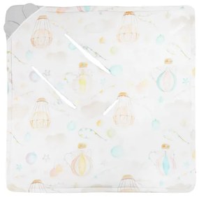 Lionelo - Zavinovačka do autosedačky TRAVEL SWADDLE 90x90 cm Sivý Balón