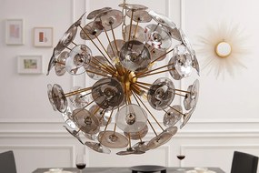 Závesná lampa Infinity Home zlaté sklo