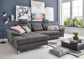 XXXLutz ROHOVÁ SEDAČKA, textil, sivá Sit & More - Sedačky - 000144005516
