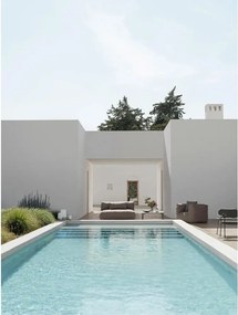 Taupe polstrované záhradné kreslo Grow – Blomus