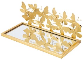 Nočný stolík v zlatej farbe Butterfly – Mauro Ferretti