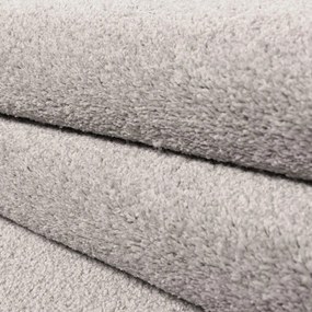 Sivokrémový okrúhly koberec ø 200 cm Ata – Ayyildiz Carpets