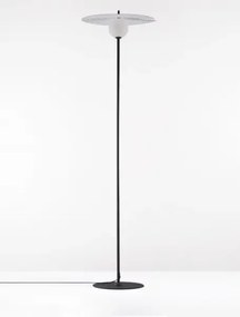 Čierno-biela stojaca lampa Reflet