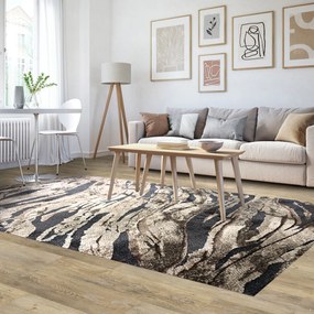 Berfin Dywany, Kusový koberec Marvel 7603 Beige, 80x150, hnedá, obývacia izba