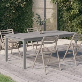 Záhradný stôl sivý 200x100x75 cm masívne akáciové drevo 318745