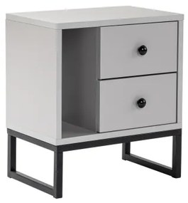 Nočný stolík GLIMMER 50x45,2 cm šedá/čierna