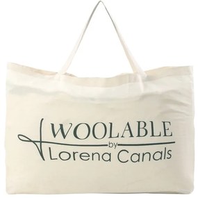 Biely prateľný ručne tkaný vlnený behúň 70x200 cm Enkang Ivory – Lorena Canals