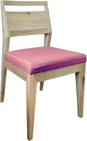 Moderná jedálenská stolička z masívu s textilným sedákom, 43x54x90 cm Urban 08