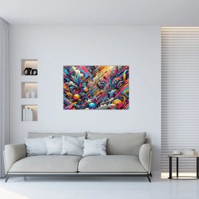 Obraz - Pestrofarebné graffiti (90x60 cm)