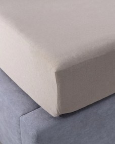 Jersey napínacia plachta Jerry 90x200 cm beige