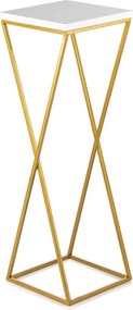 STOJAN NA KVETINÁČ LOFT6 70X24X24 CM ZLATÁ/BIELA
