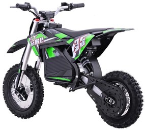 Elektrický detský PIT BIKE s batériovým motorom - zelený