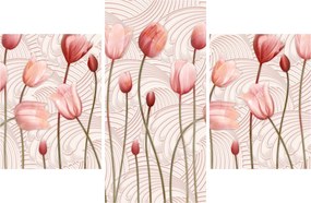 Obraz - Ružové tulipány (90x60 cm)