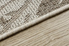 Koberec šnúrkový SIZAL FLOORLUX 20504 LÍSTIE šampanské / tmavosivý DŽUNGĽA