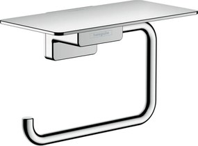Hansgrohe AddStoris, držiak na toaletný papier s poličkou, chrómová, HAN-41772000