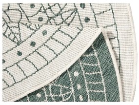 Zelený vonkajší koberec NORTHRUGS Porto, ø 140 cm