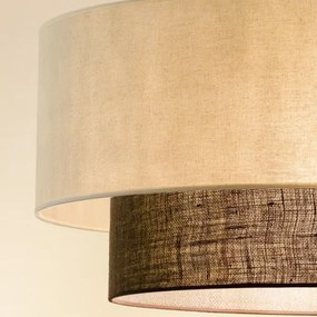 BRILAGI - LED luster na lane BOHO STYLE 3xE27/15W/230V pr. 60 cm krémová/hnedá