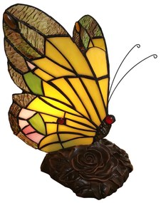 Stolná lampa Tiffany Butterfly - 15*15*27 cm