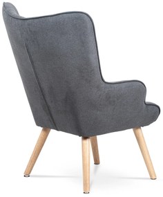Kreslo s podnožkou GREY2, šedá