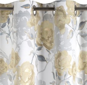 ZÁVES NA KRÚŽKOCH INARI 140X250 CM KVETY