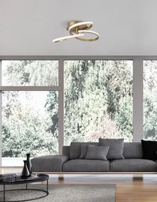 LED stropné svietidlo Fusion 51 zlaté